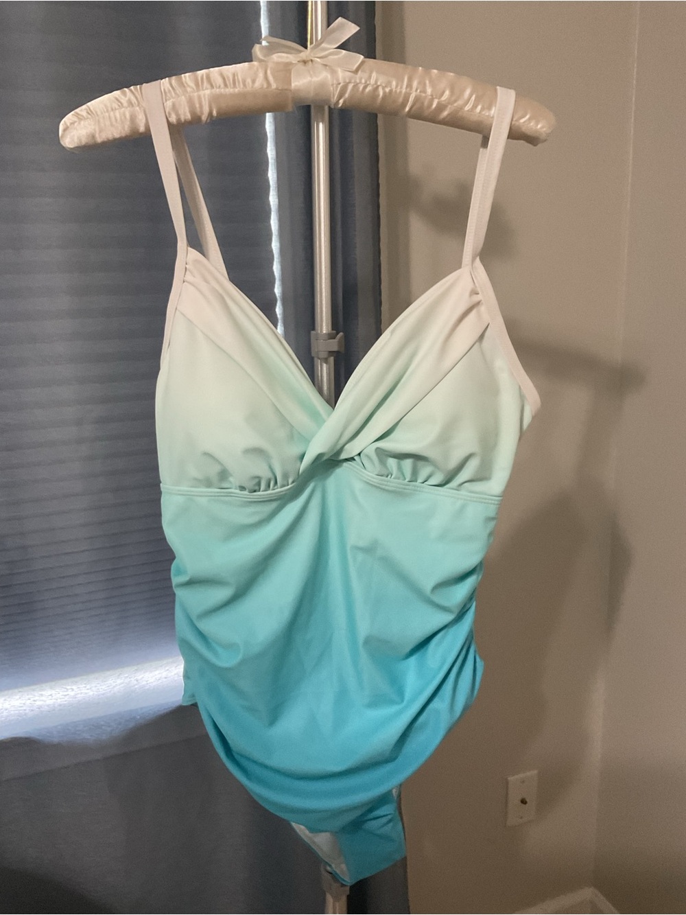 Ombre Mint to Aqua One-Piece Swimsuit